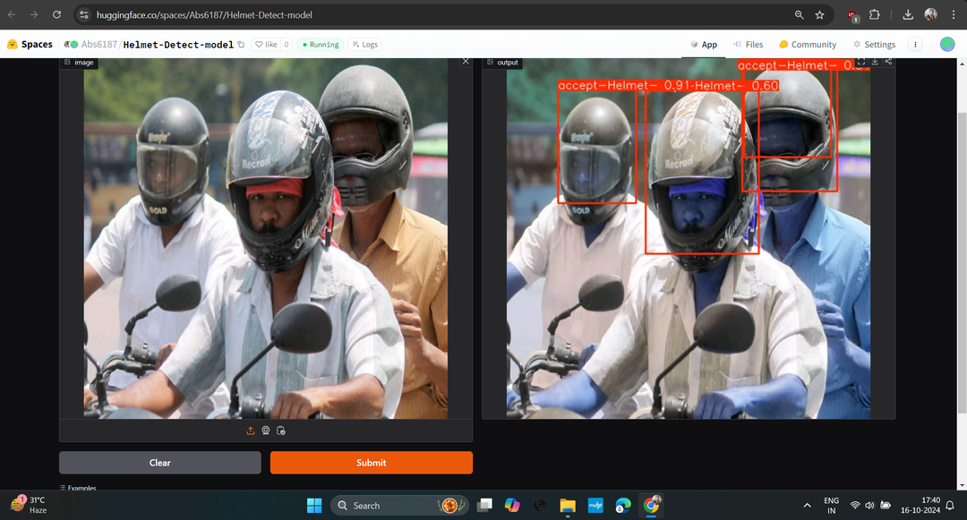 Helmet Detection YOLOv11 Computer Vision Showcase